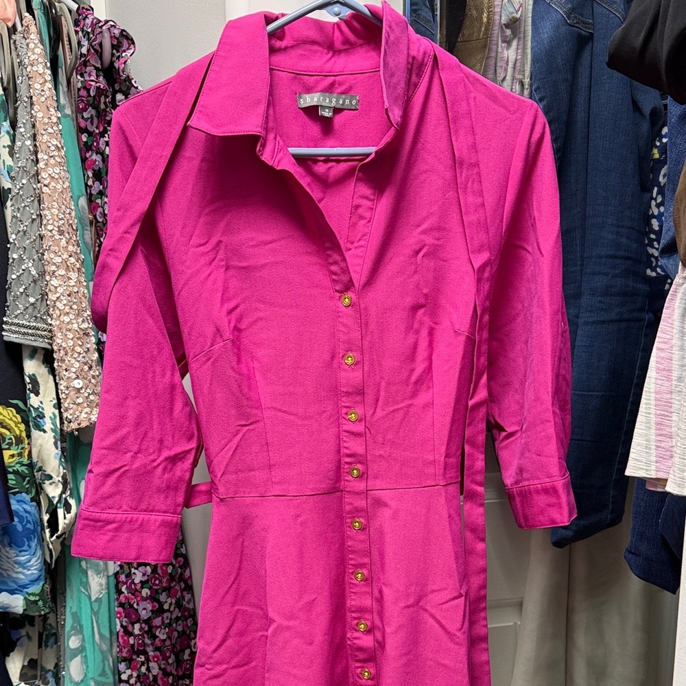 Sharagano Pink Maxi Dress